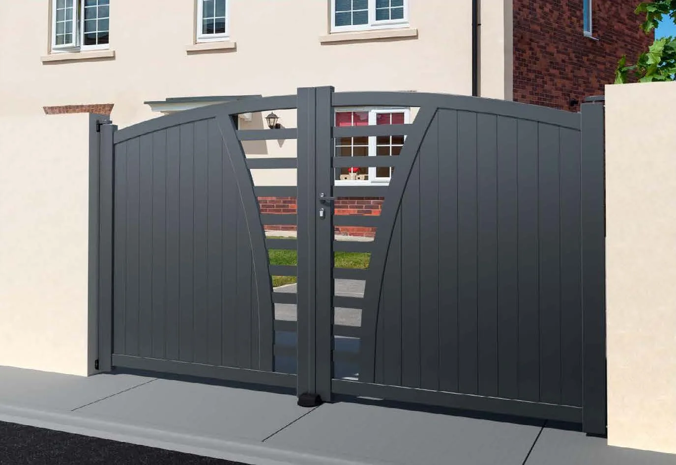 Embleton catalogue design: vertical panels with a central open fan detail