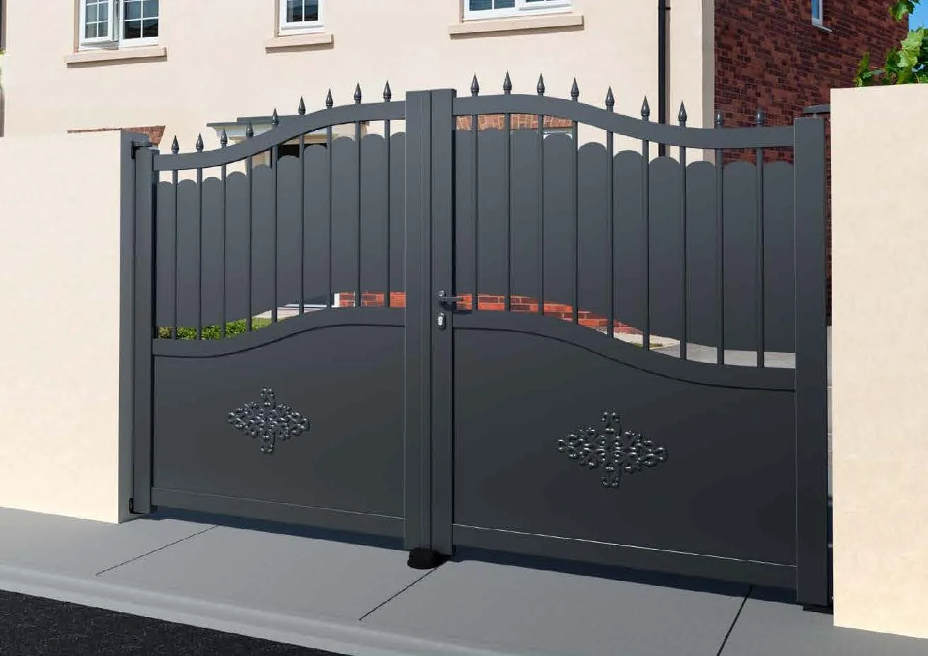 Ravensworth catalogue design: open vertical bars with a decorative curved top